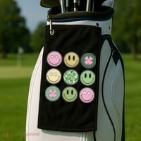 Disco Emoji St Patrick Day Cute Golf Towel thumb 2