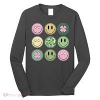 Disco Emoji St Patrick Day Cute Long Sleeve Shirt thumb 0