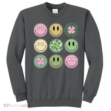 Disco Emoji St Patrick Day Cute Sweatshirt