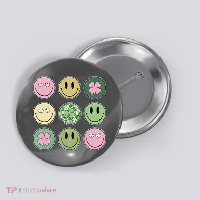 Disco Emoji St Patrick Day Cute Button
