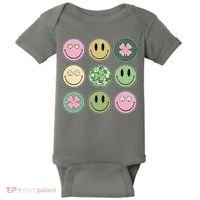 Disco Emoji St Patrick Day Cute Baby Bodysuit thumb 0