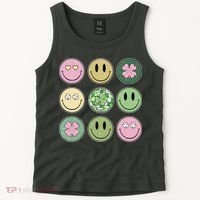 Disco Emoji St Patrick Day Cute Tank Top thumb 2