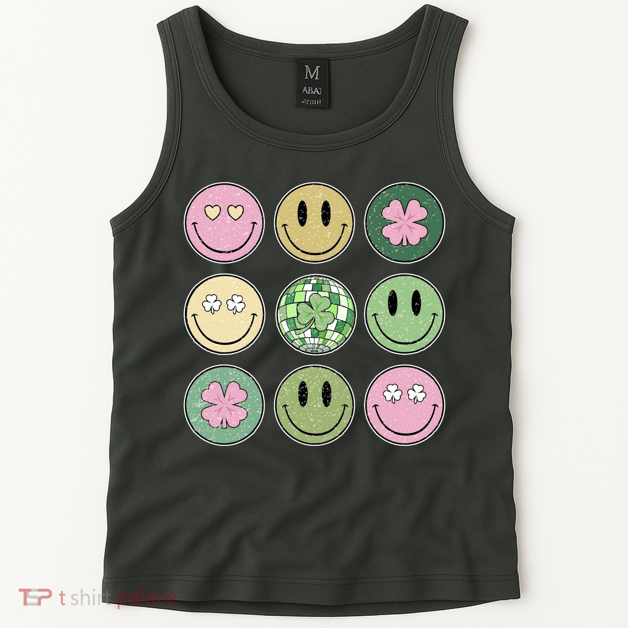 Disco Emoji St Patrick Day Cute Tank Top