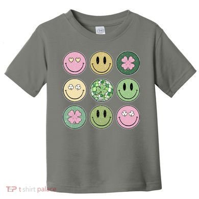 Disco Emoji St Patrick Day Cute Toddler T-Shirt
