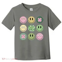 Disco Emoji St Patrick Day Cute Toddler T-Shirt thumb 0