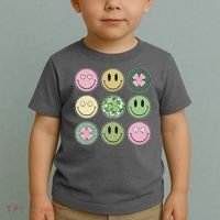 Disco Emoji St Patrick Day Cute Toddler T-Shirt thumb 2