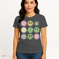 Disco Emoji St Patrick Day Cute Women's T-Shirt thumb 4