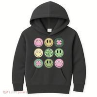 Disco Emoji St Patrick Day Cute Kids Hoodie thumb 0