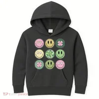 Disco Emoji St Patrick Day Cute Kids Hoodie thumb 0