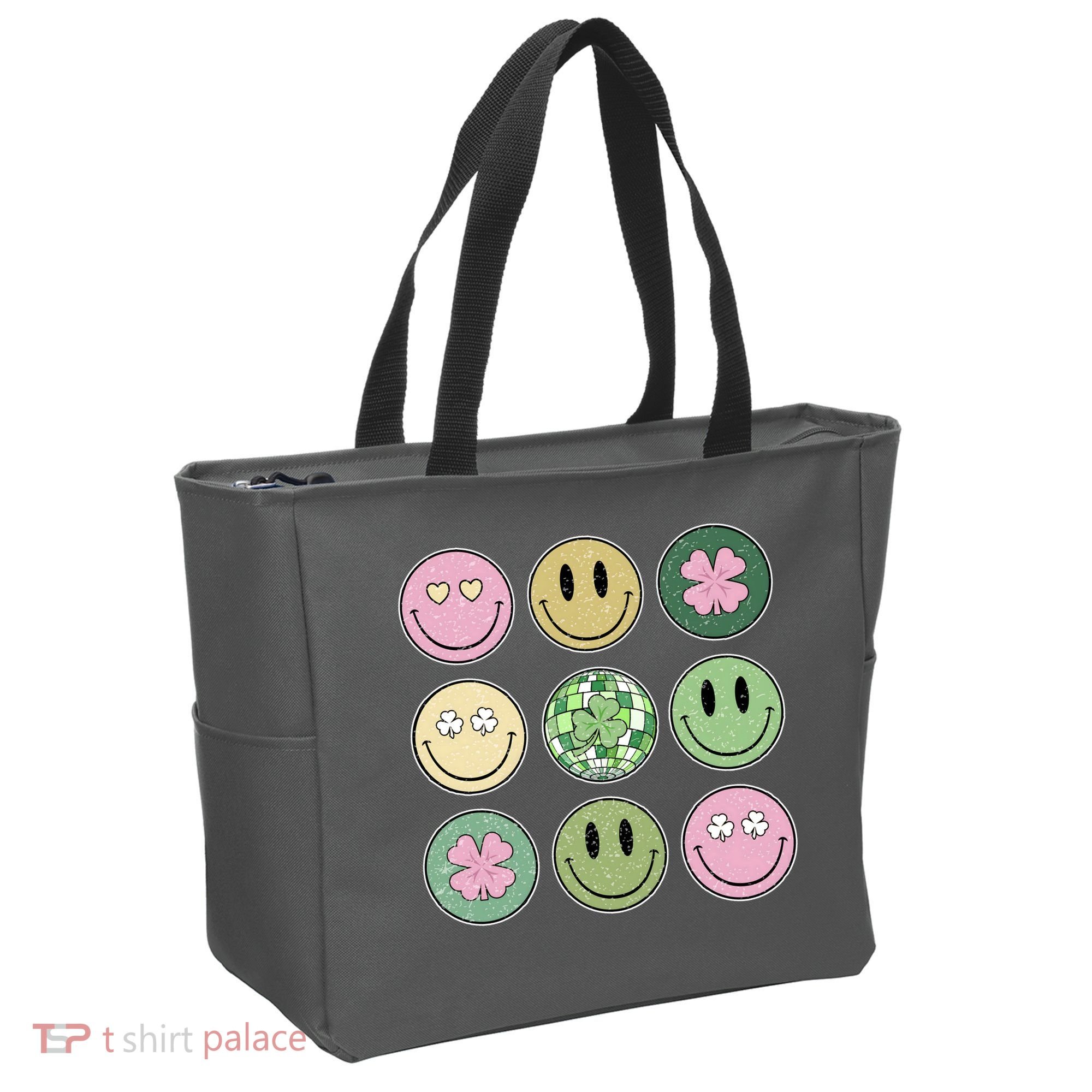 Disco Emoji St Patrick Day Cute Tote Bag