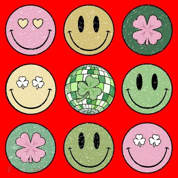 Disco Emoji St Patrick Day Cute Santa Hat