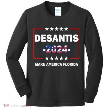 Desaints Make America Florida Kids Long Sleeve Shirt