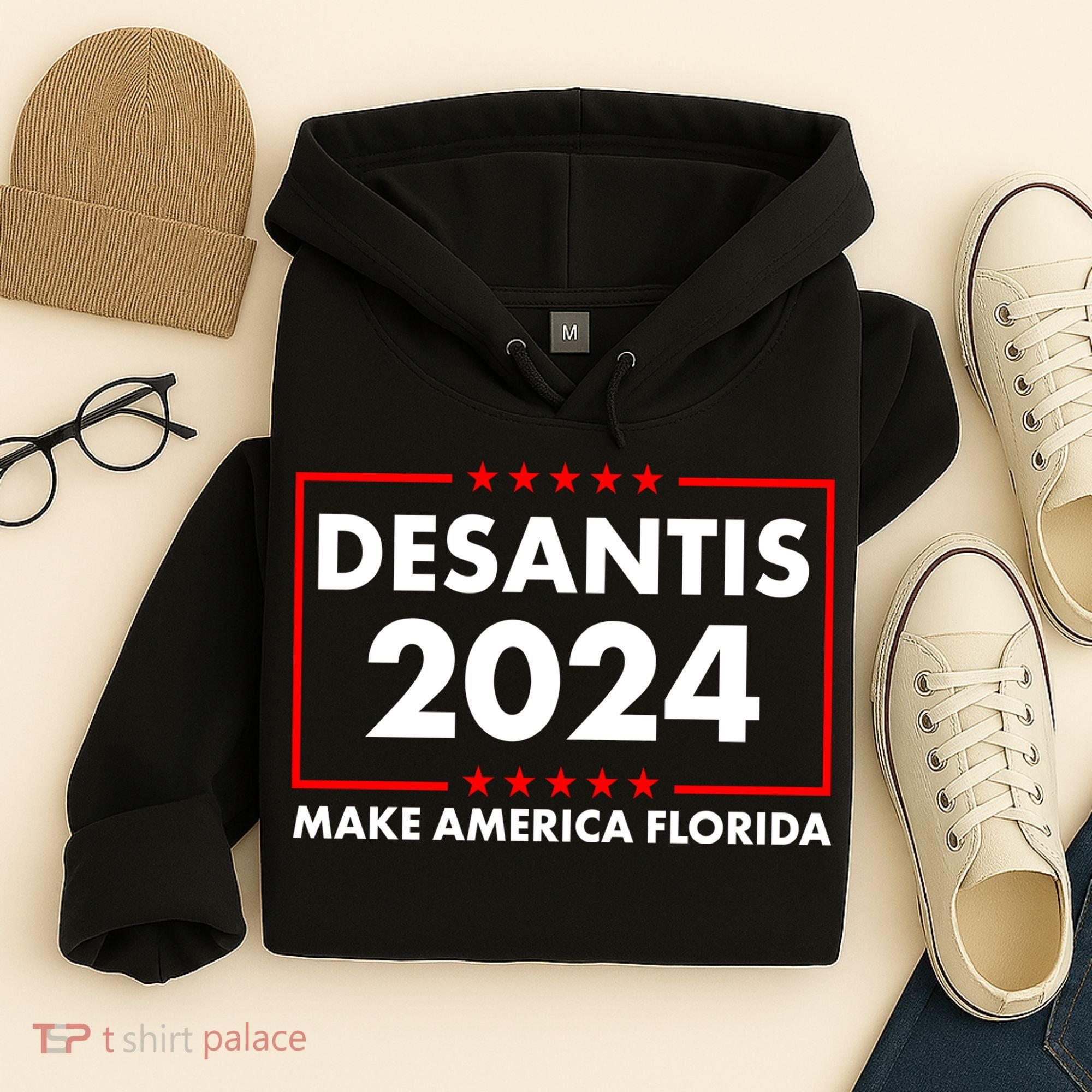 Desantis 2024 Make America Florida Election Logo Hoodie