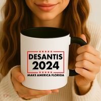 Desantis 2024 Make America Florida Election Logo Coffee Mug thumb 3