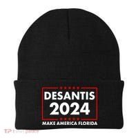 Desantis 2024 Make America Florida Election Logo Beanie thumb 0