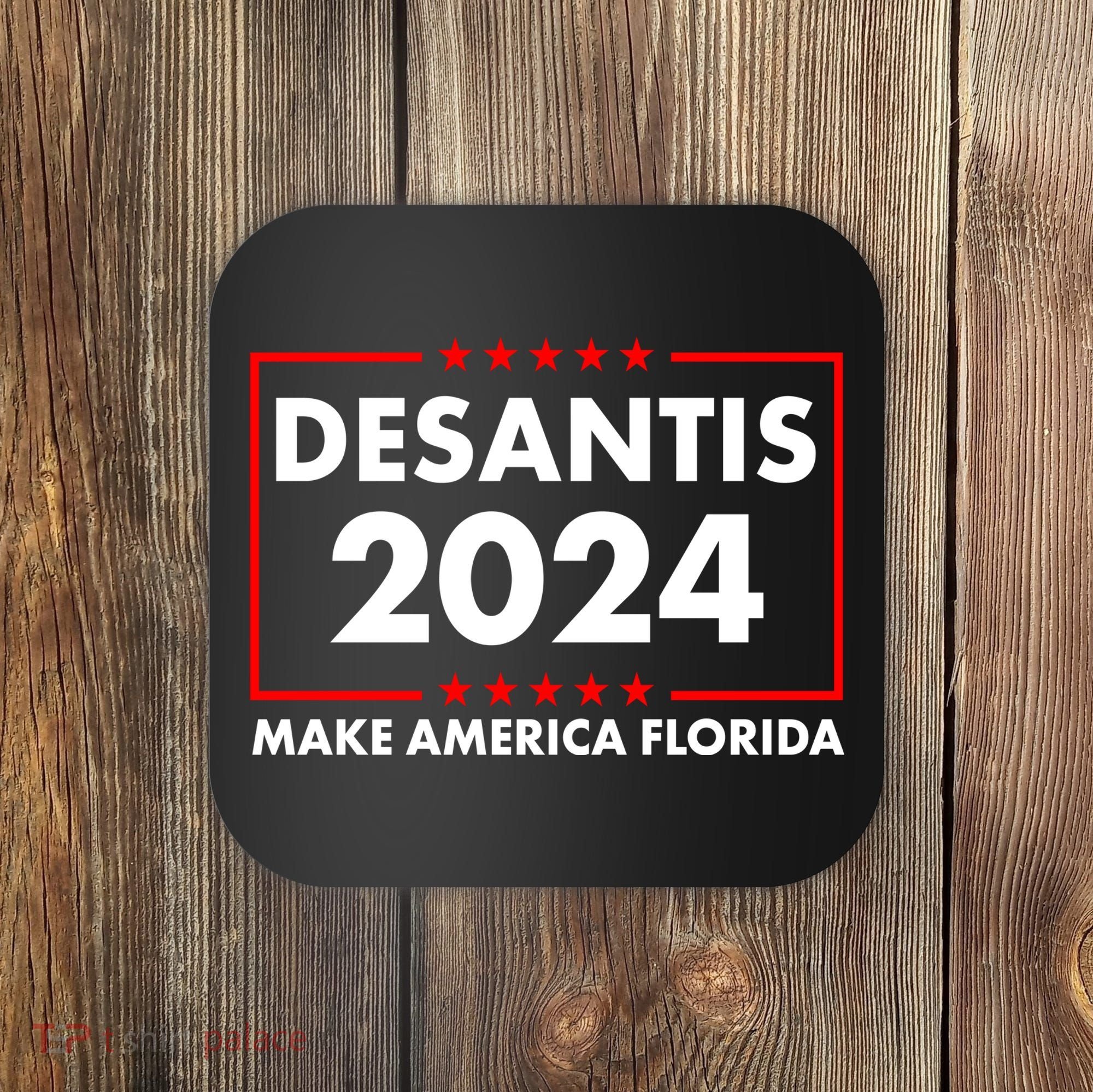 Desantis 2024 Make America Florida Election Logo Coaster