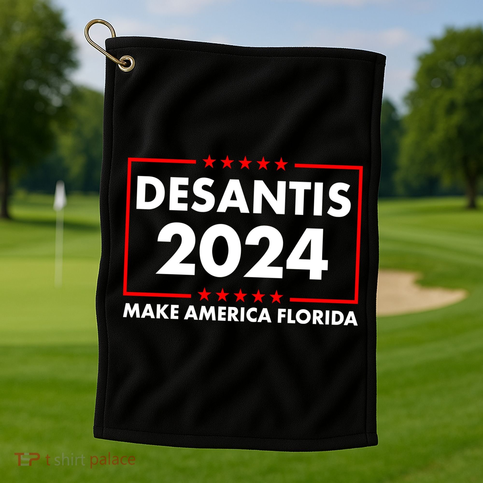 Desantis 2024 Make America Florida Election Logo Golf Towel