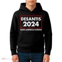 Desantis 2024 Make America Florida Election Logo Kids Hoodie thumb 4
