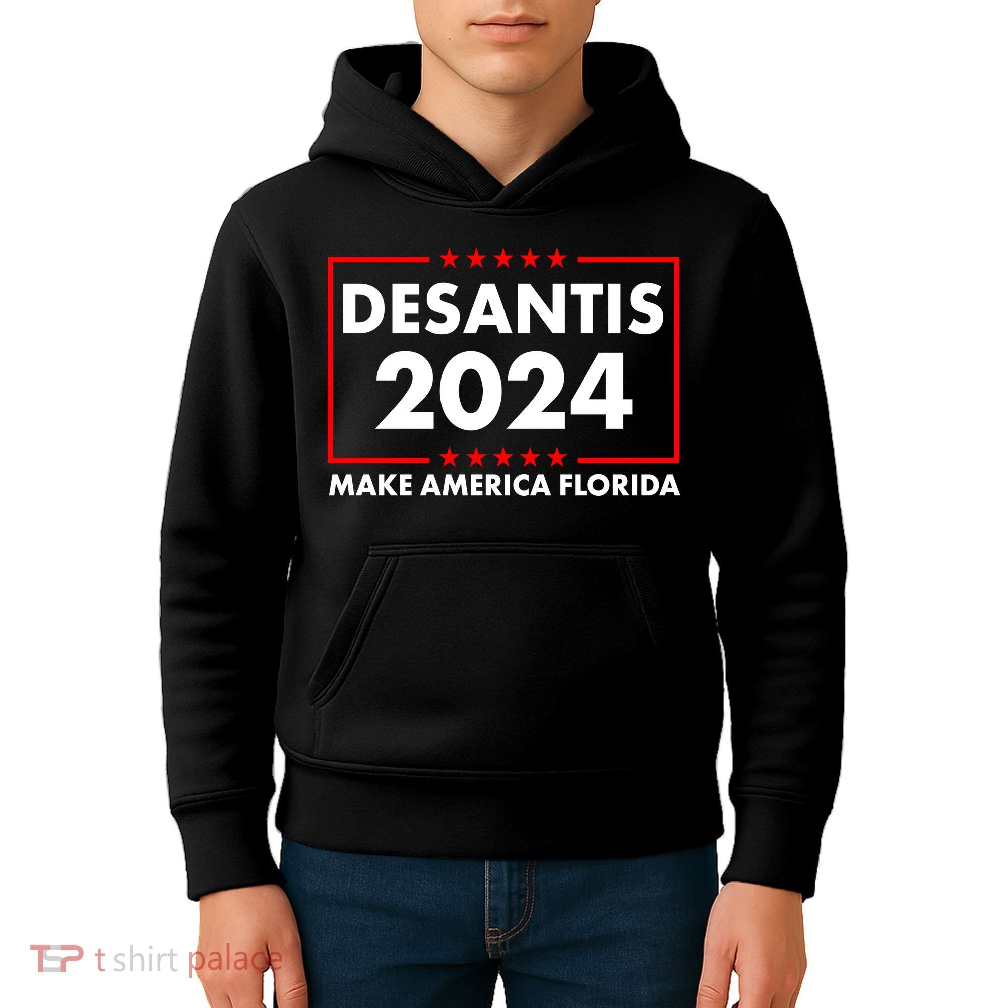 Desantis 2024 Make America Florida Election Logo Kids Hoodie