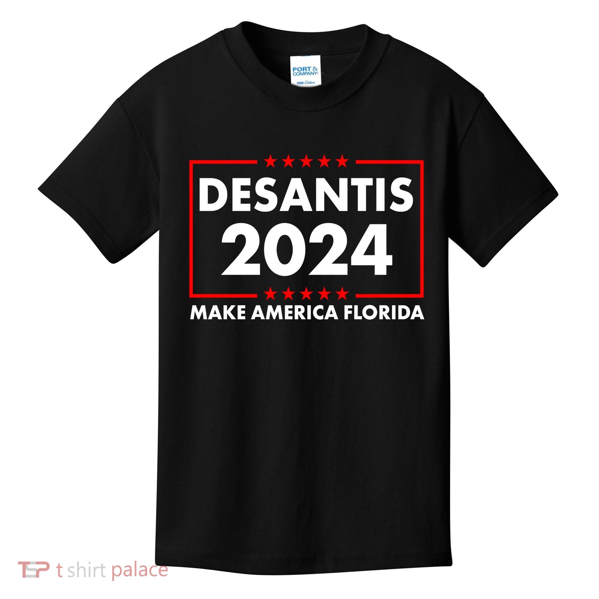 Desantis 2024 Make America Florida Election Logo Kids T-Shirt