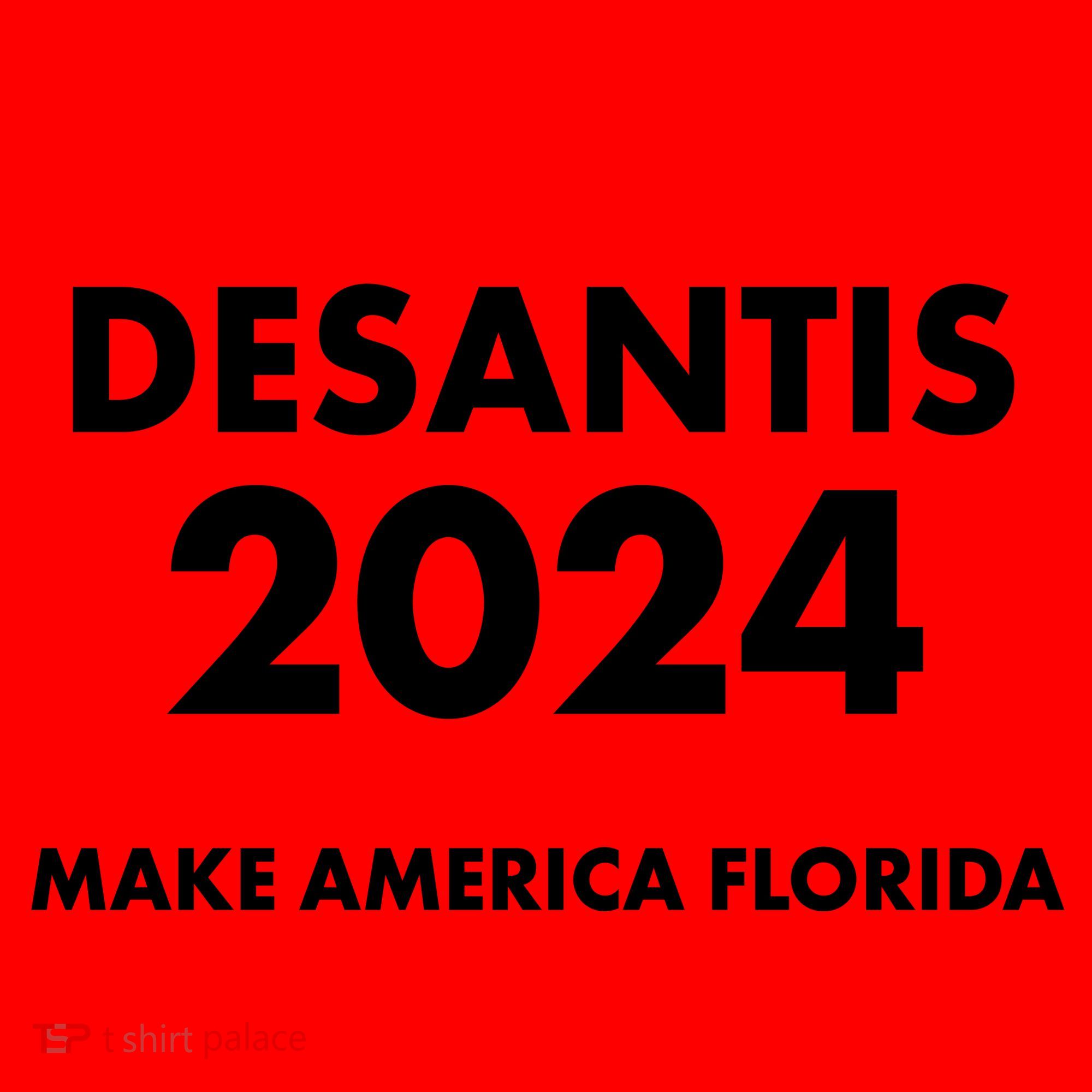 Desantis 2024 Make America Florida Election Logo Santa Hat