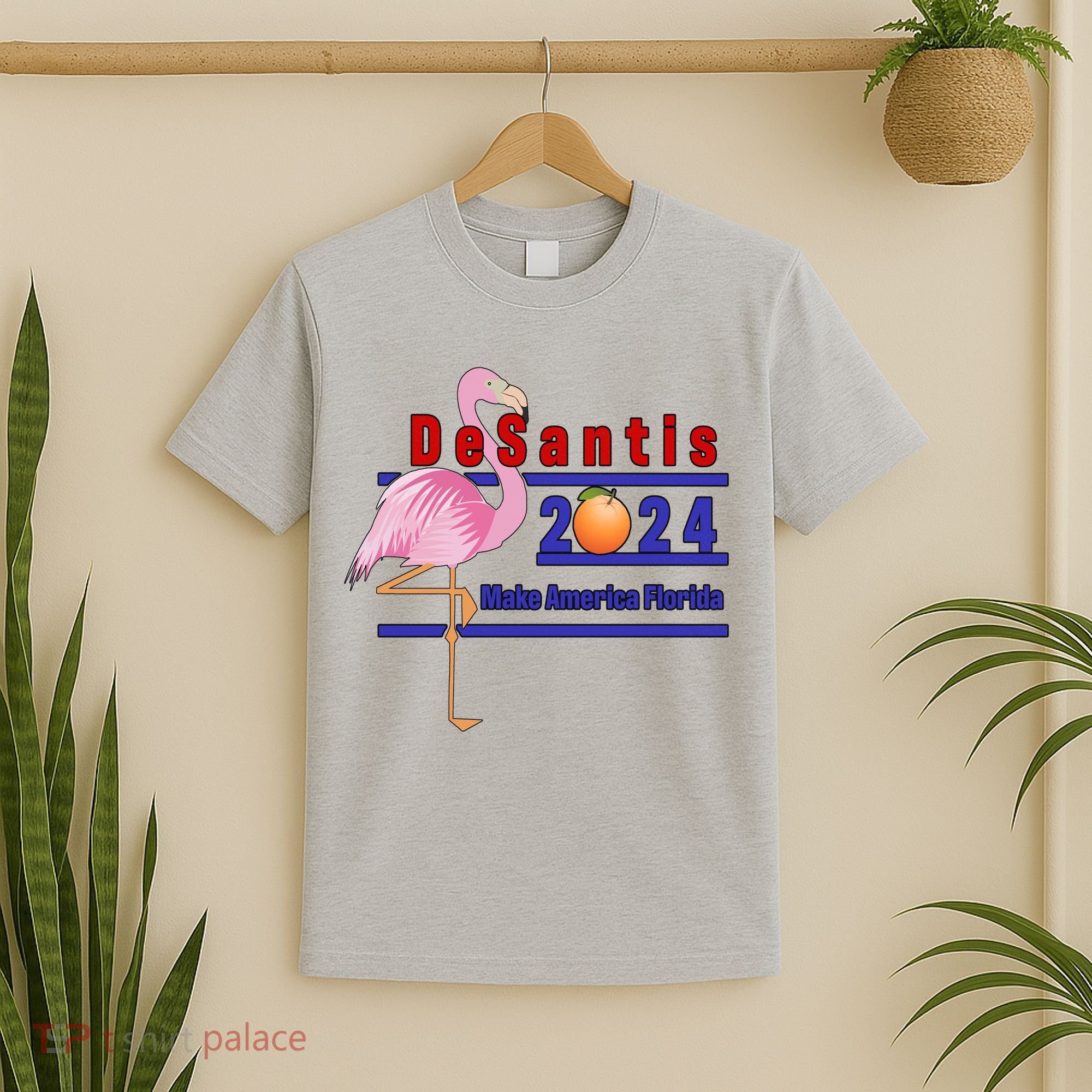 DeSantis 2024 Make America Florida Flamingo T-Shirt