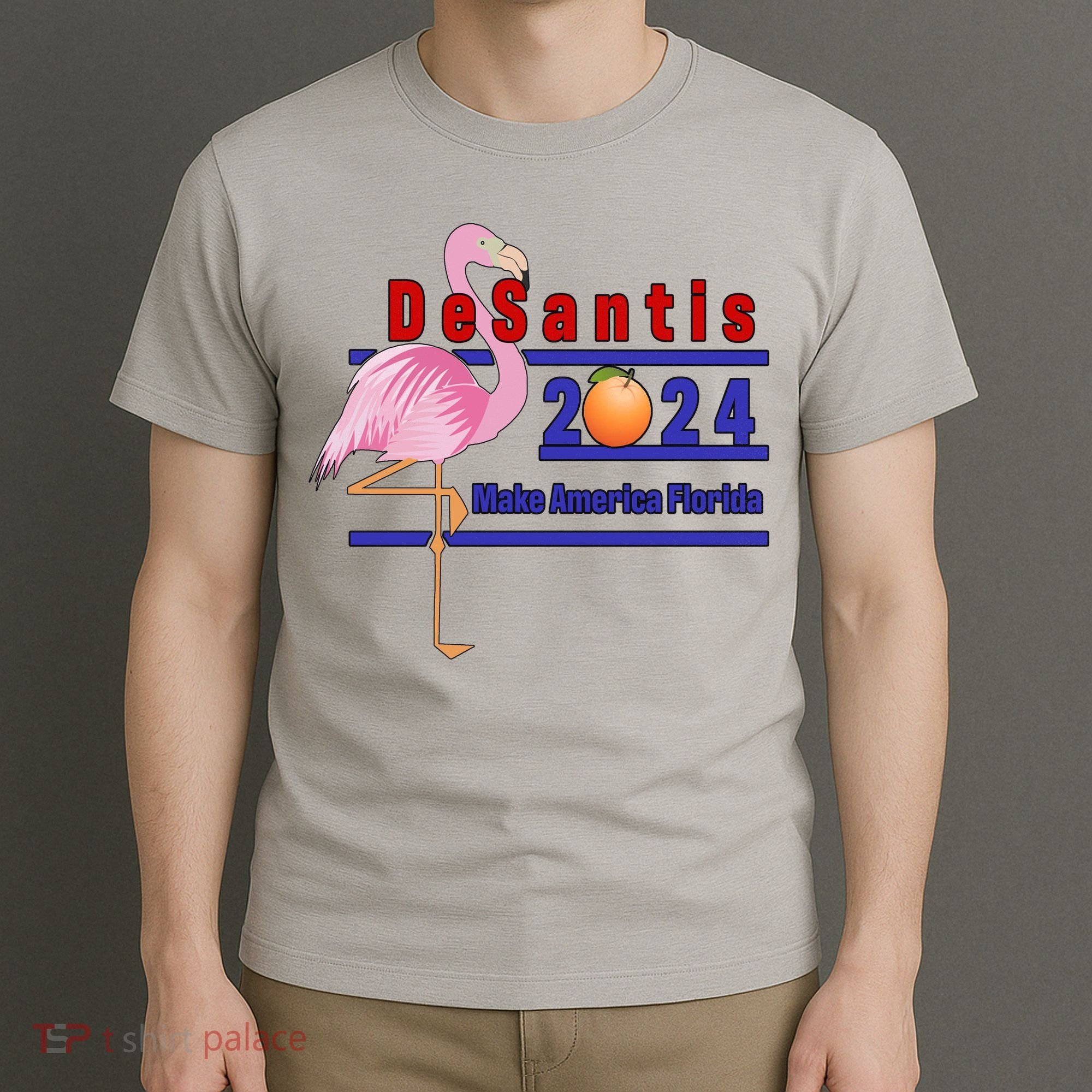 DeSantis 2024 Make America Florida Flamingo T-Shirt