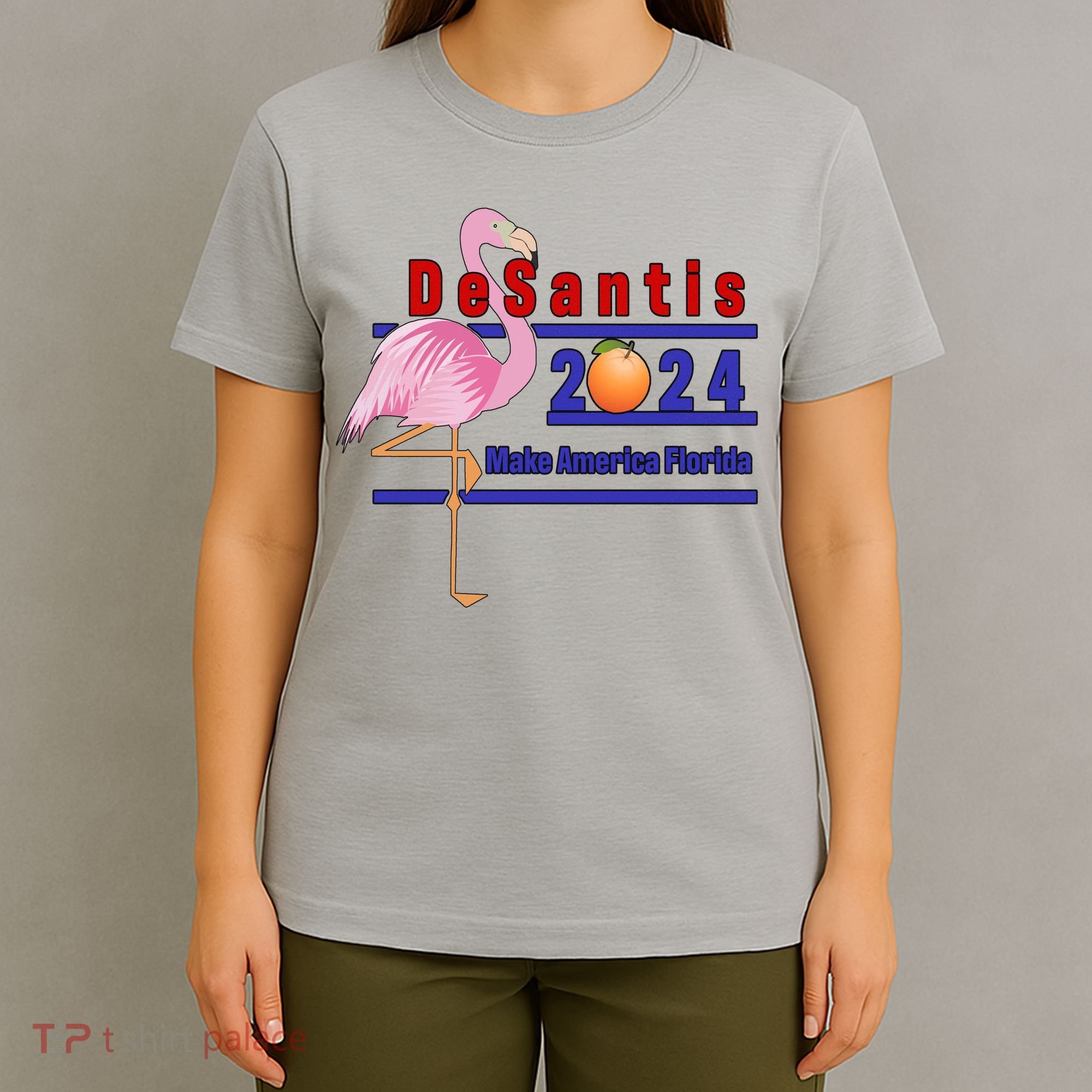 DeSantis 2024 Make America Florida Flamingo T-Shirt