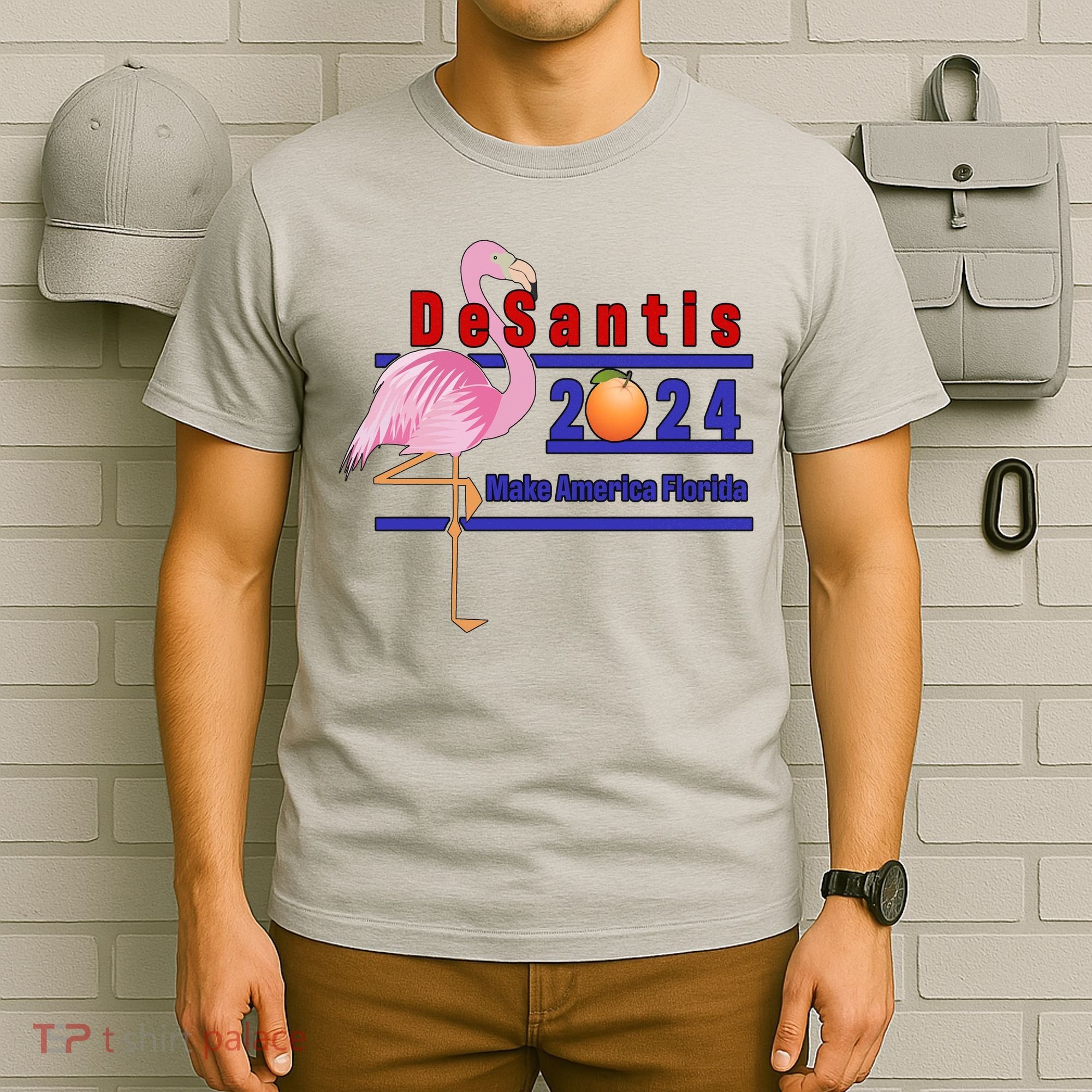 DeSantis 2024 Make America Florida Flamingo T-Shirt