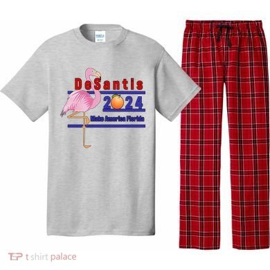 DeSantis 2024 Make America Florida Flamingo Pajama Set