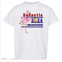 DeSantis 2024 Make America Florida Flamingo Toddler T-Shirt thumb 0