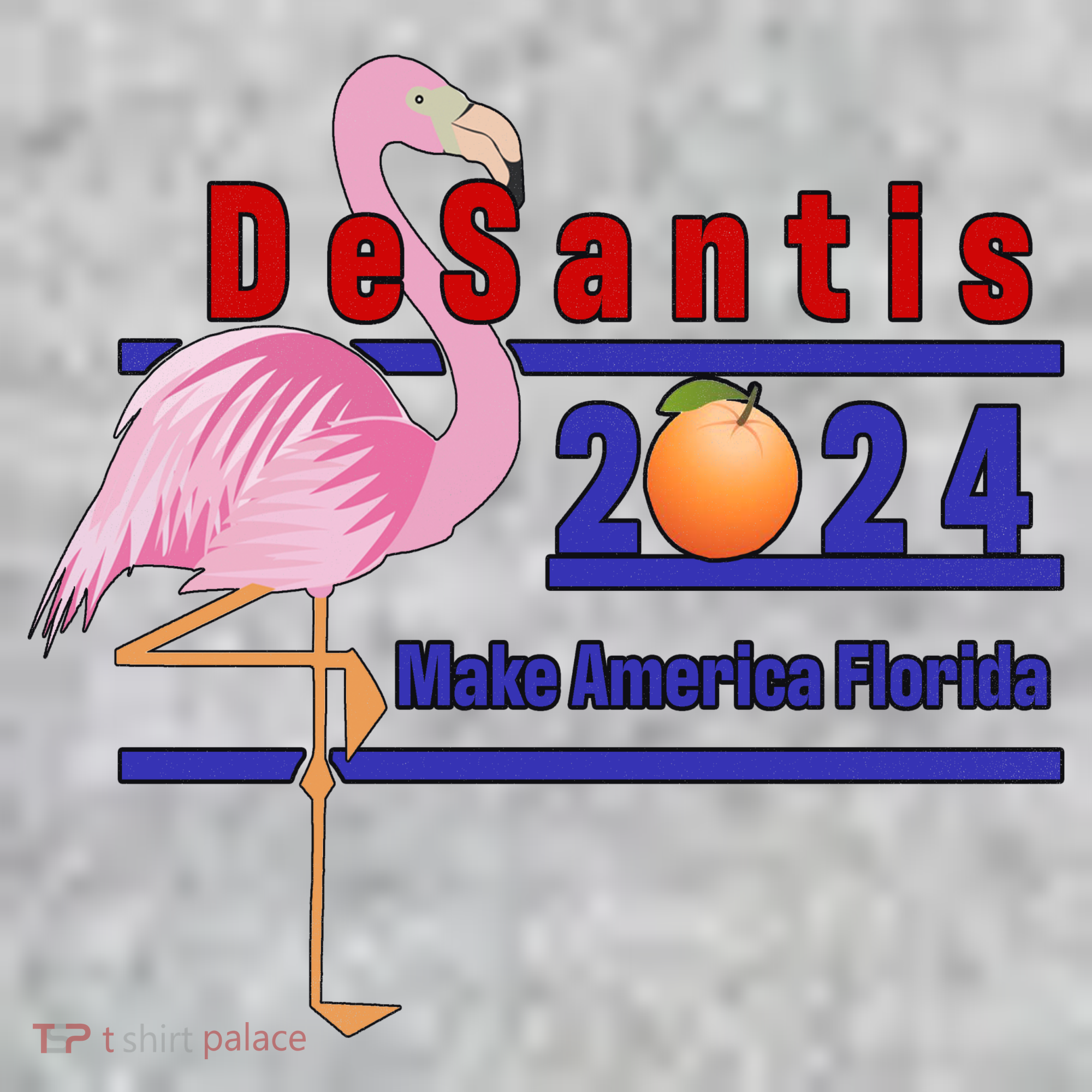 DeSantis 2024 Make America Florida Flamingo Toddler T-Shirt