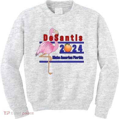 DeSantis 2024 Make America Florida Flamingo Kids Sweatshirt