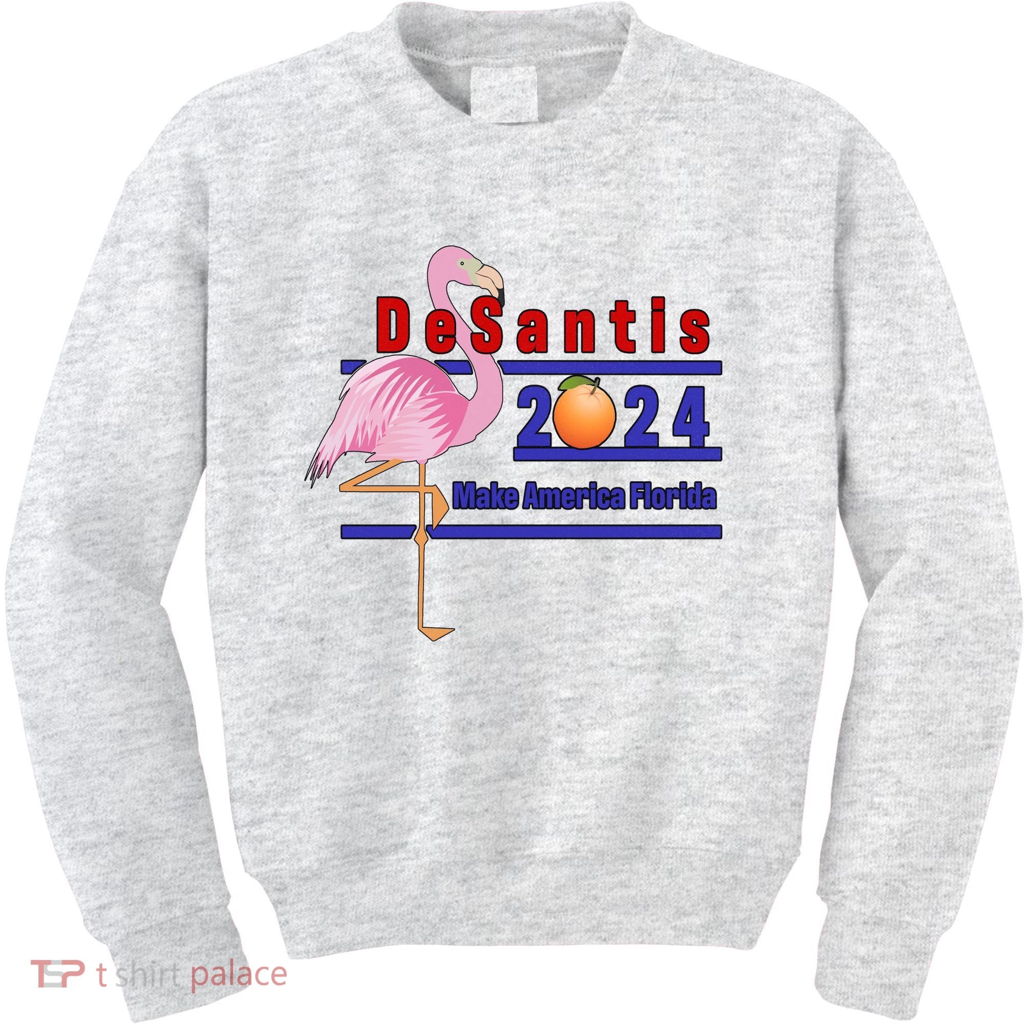 DeSantis 2024 Make America Florida Flamingo Kids Sweatshirt