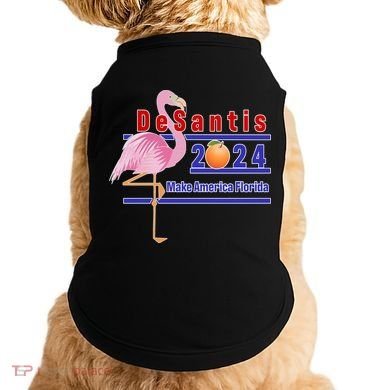 DeSantis 2024 Make America Florida Flamingo Doggie Tank