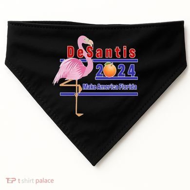 DeSantis 2024 Make America Florida Flamingo USA-Made Doggie Bandana