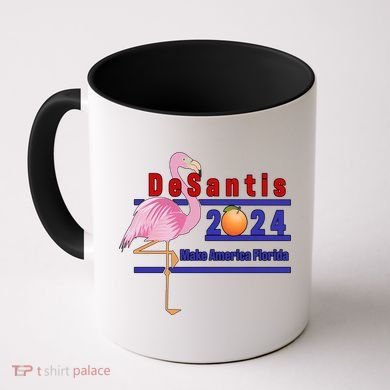 DeSantis 2024 Make America Florida Flamingo Coffee Mug