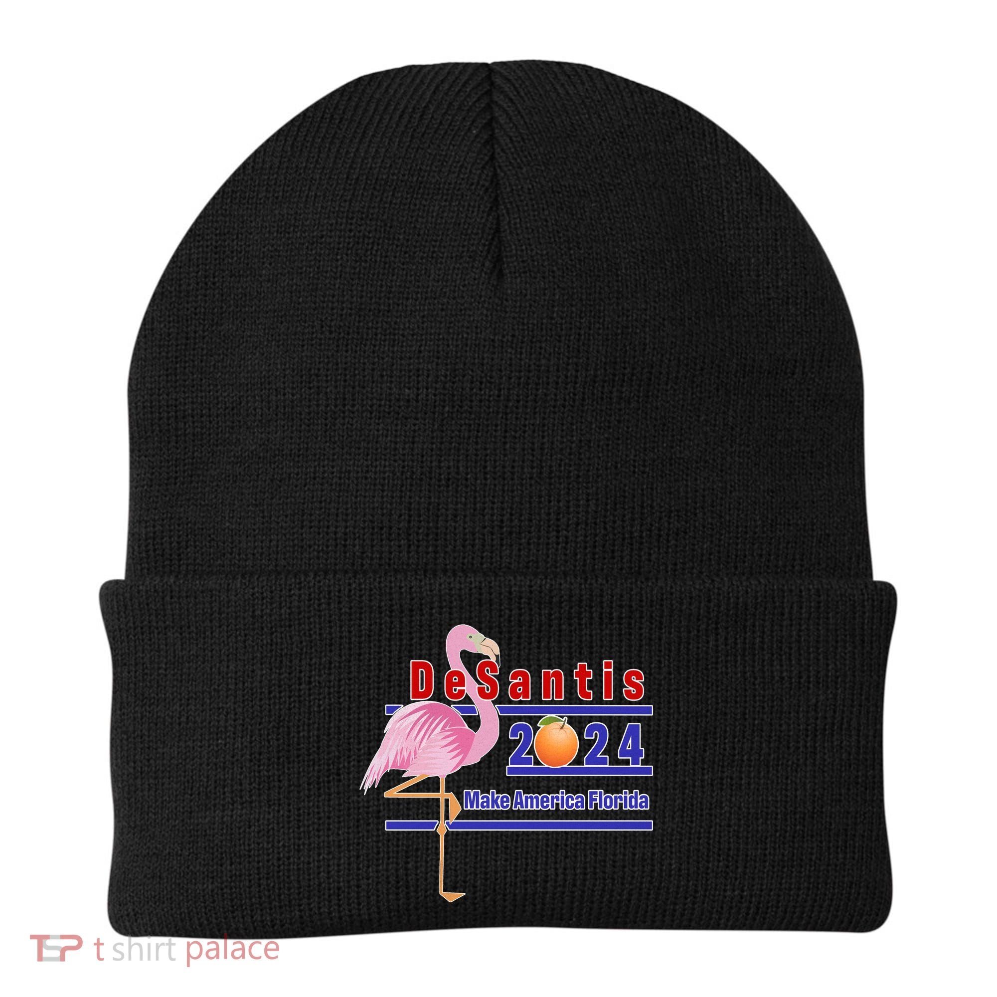 DeSantis 2024 Make America Florida Flamingo Beanie