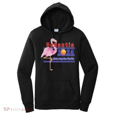 DeSantis 2024 Make America Florida Flamingo Women's Hoodie
