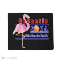 DeSantis 2024 Make America Florida Flamingo Mousepad thumb 0