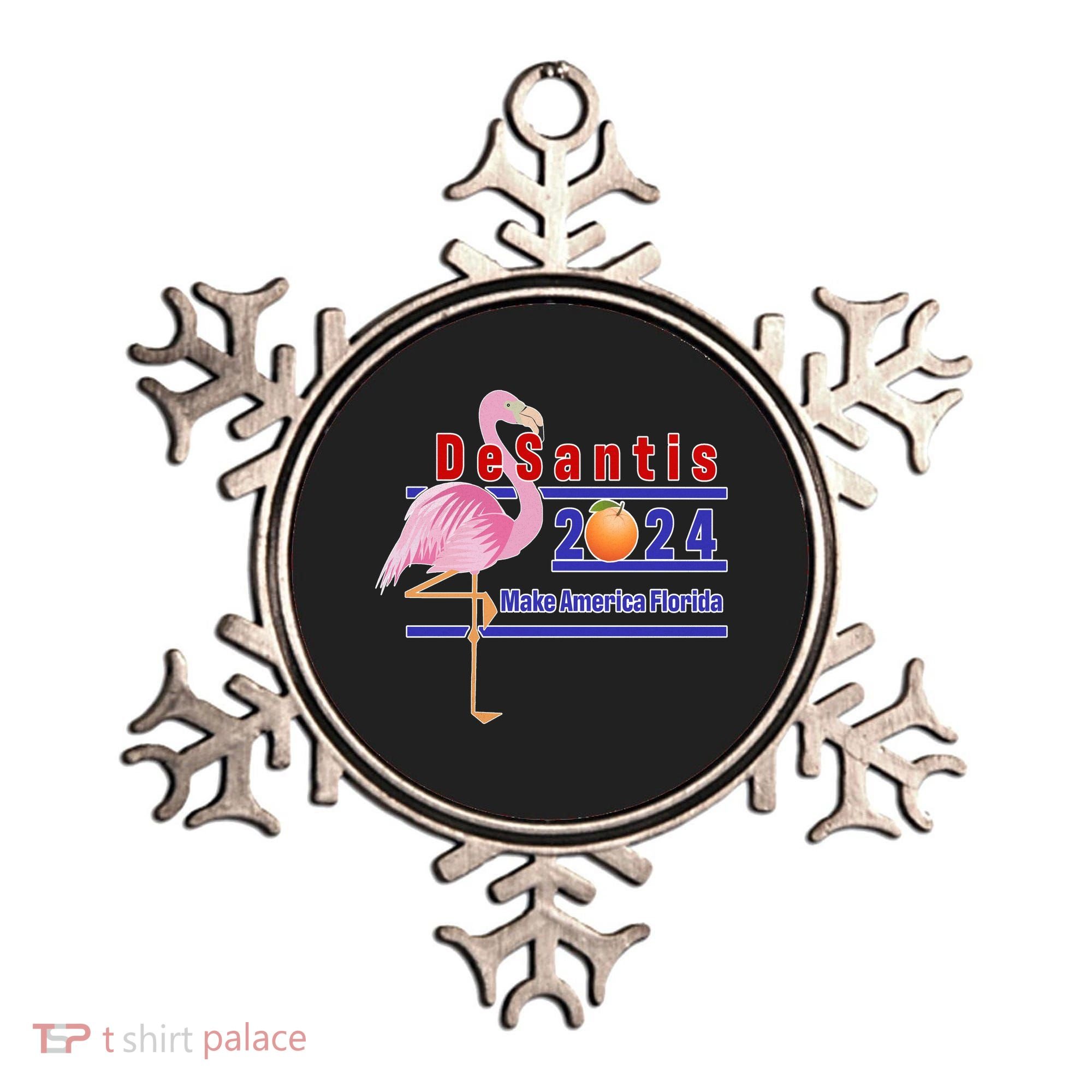DeSantis 2024 Make America Florida Flamingo Ornament