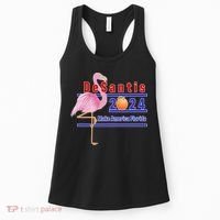 DeSantis 2024 Make America Florida Flamingo Women's Tank Top thumb 0