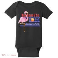DeSantis 2024 Make America Florida Flamingo Baby Bodysuit thumb 0