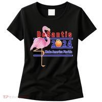 DeSantis 2024 Make America Florida Flamingo Women's T-Shirt thumb 0