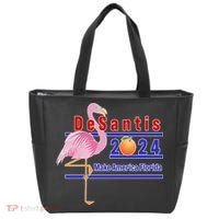 DeSantis 2024 Make America Florida Flamingo Tote Bag thumb 0