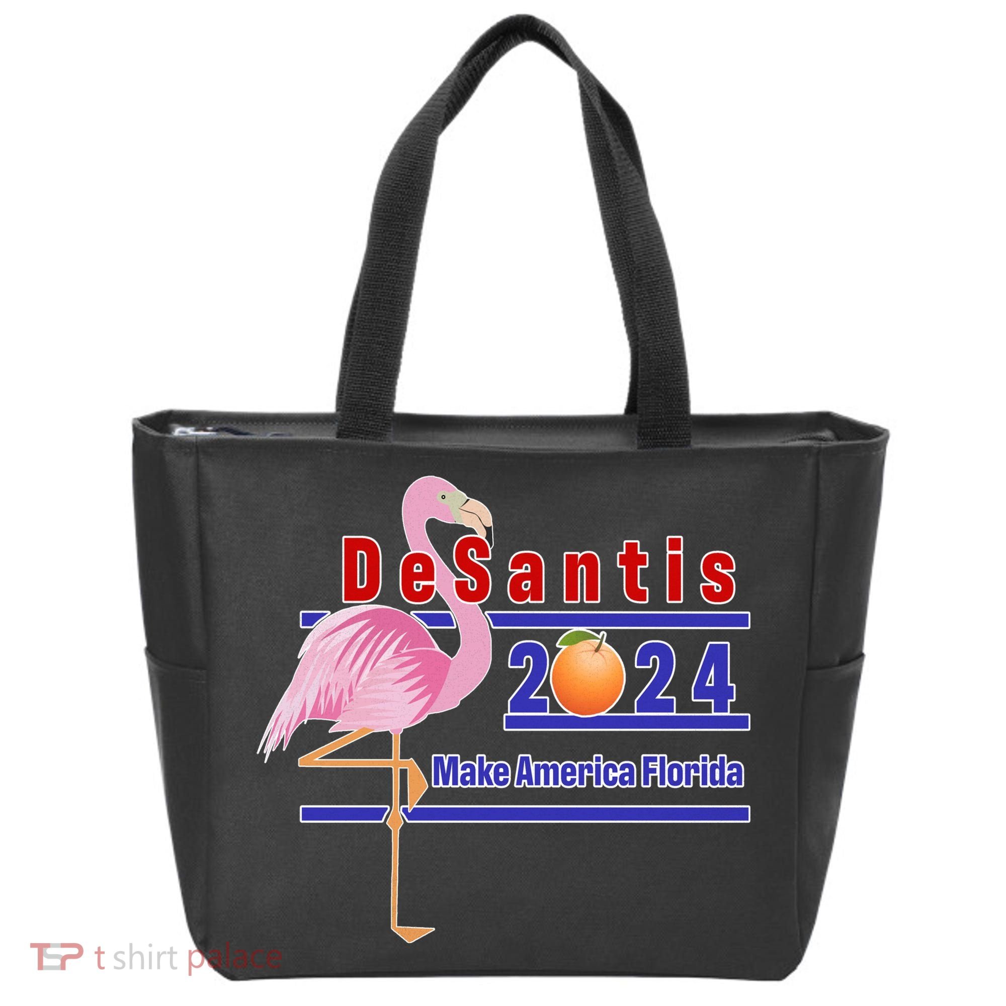 DeSantis 2024 Make America Florida Flamingo Tote Bag