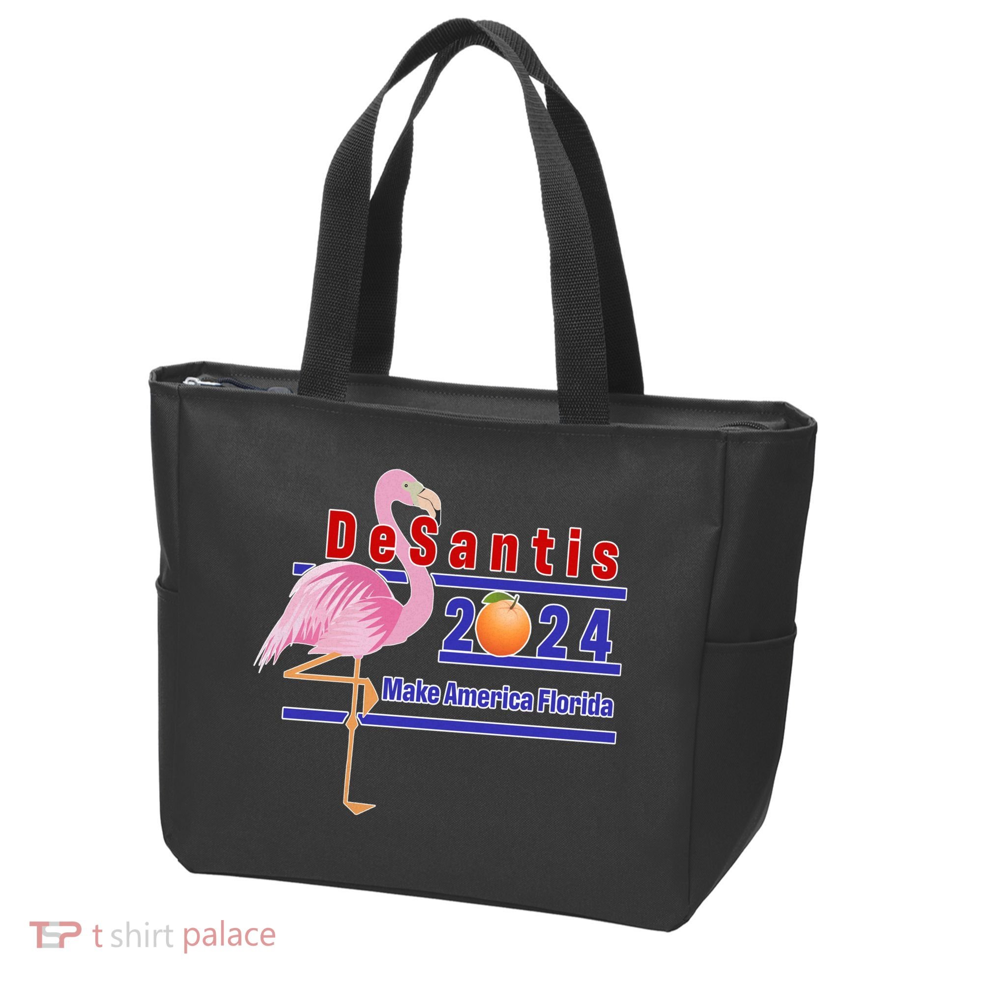 DeSantis 2024 Make America Florida Flamingo Tote Bag