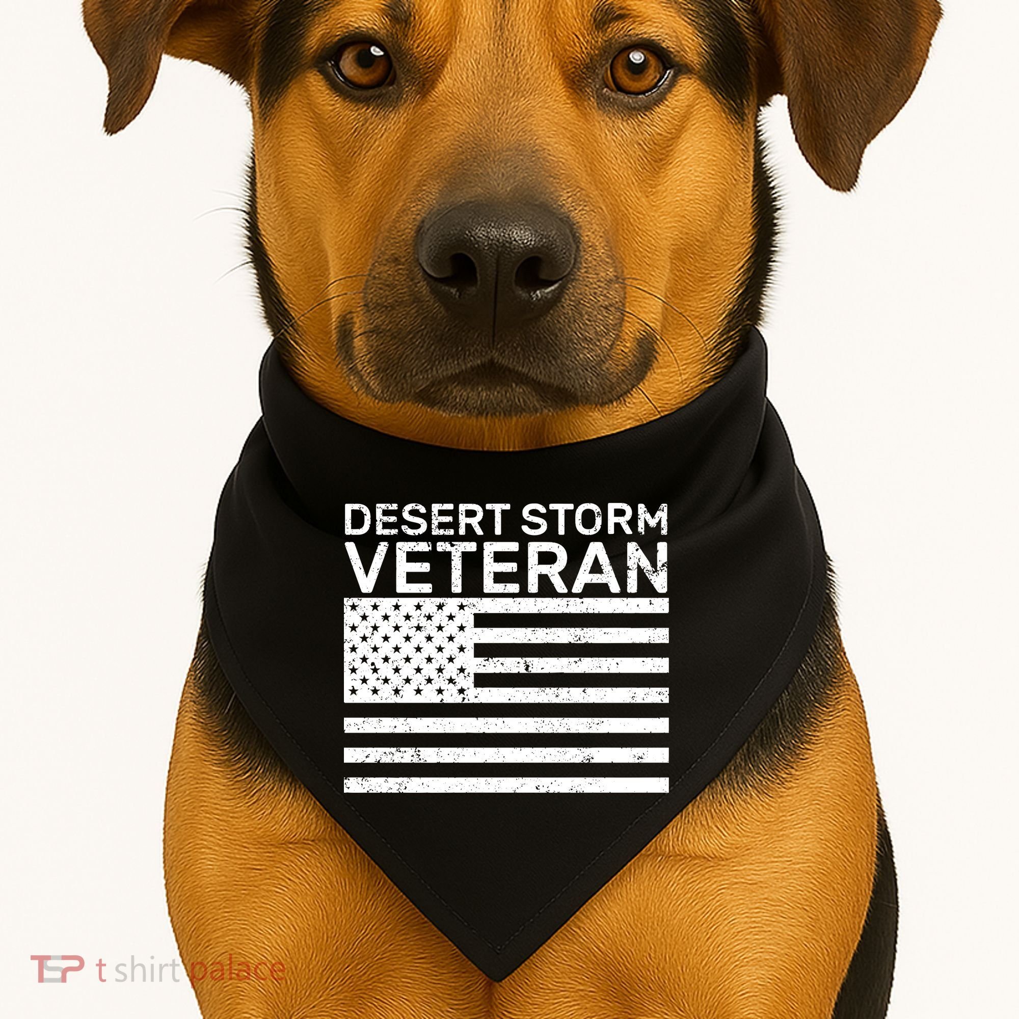 Desert Storm Veteran USA-Made Doggie Bandana
