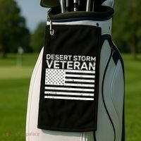 Desert Storm Veteran Golf Towel thumb 2