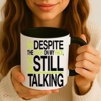 Despite This Look You Are Still Talking Coffee Mug thumb 3